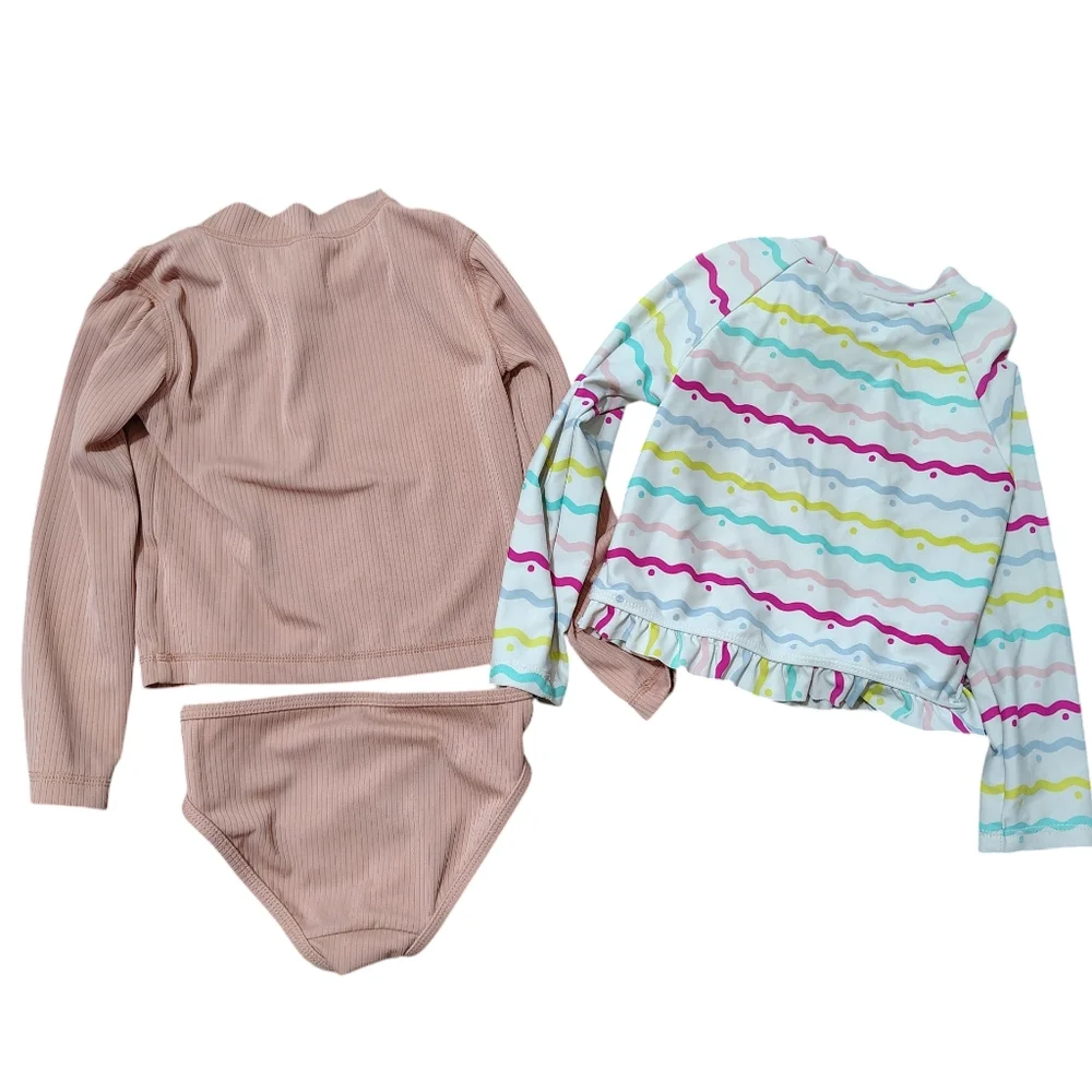 Little Planet by‎ Carter’s Organic Swimsuit 3T Little Me Rash Guard 4T Lot